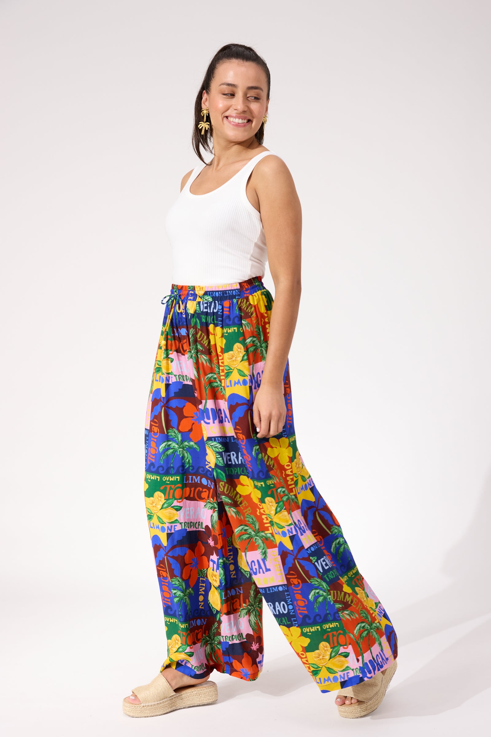 Odyssey Palazzo Pant - Tropical