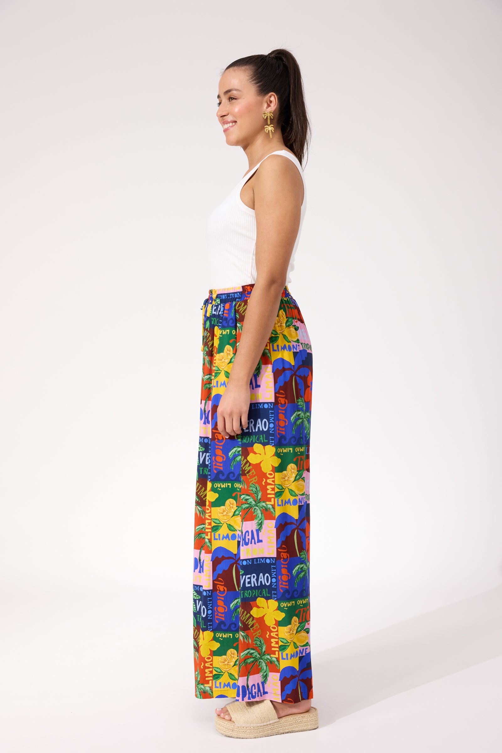 Odyssey Palazzo Pant - Tropical