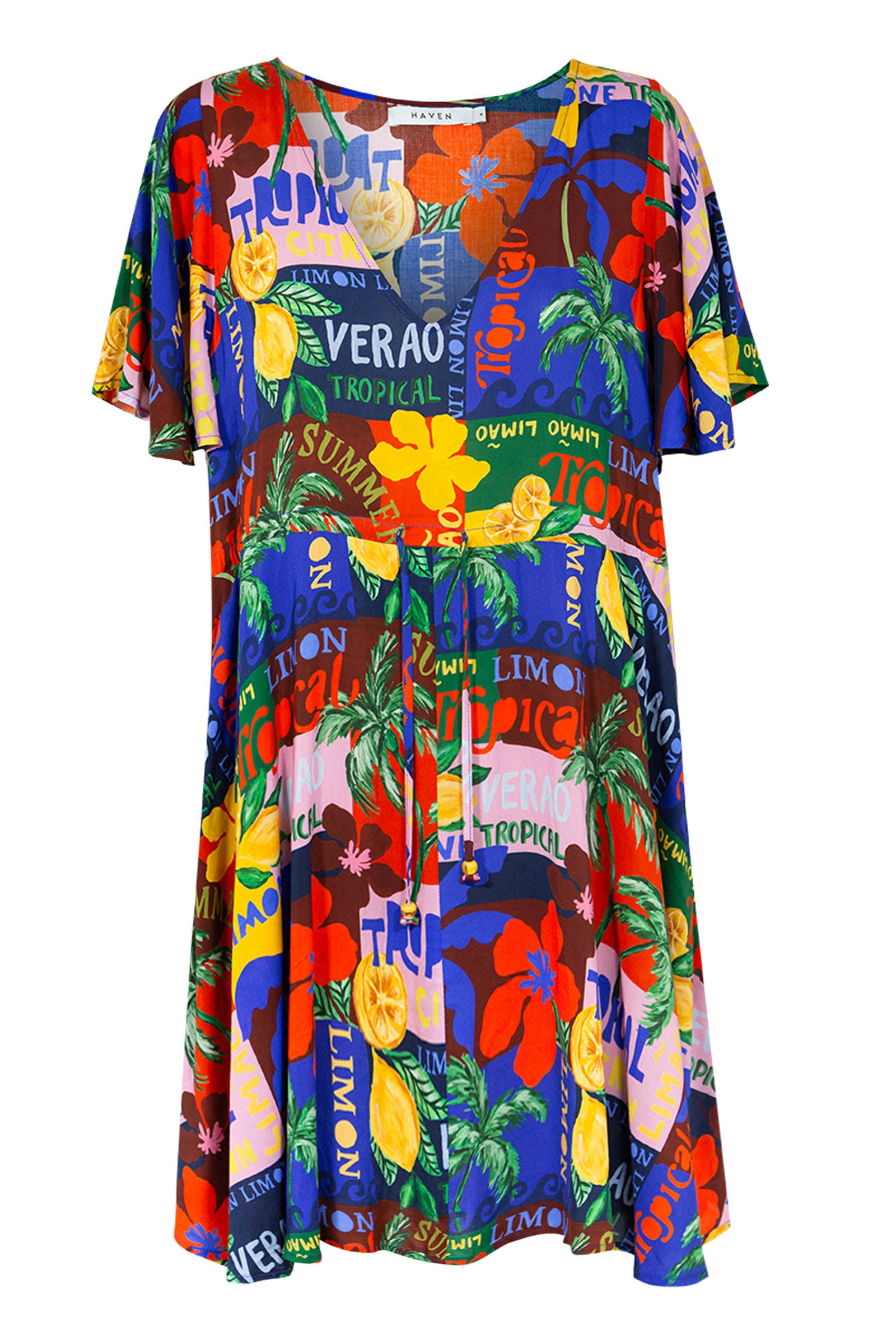 Odyssey Tie Dress - Tropical