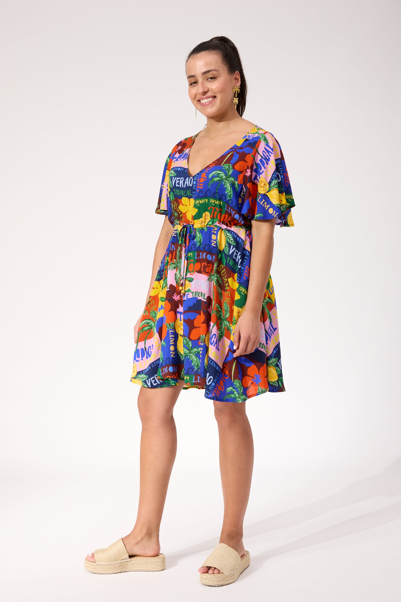 Odyssey Tie Dress - Tropical