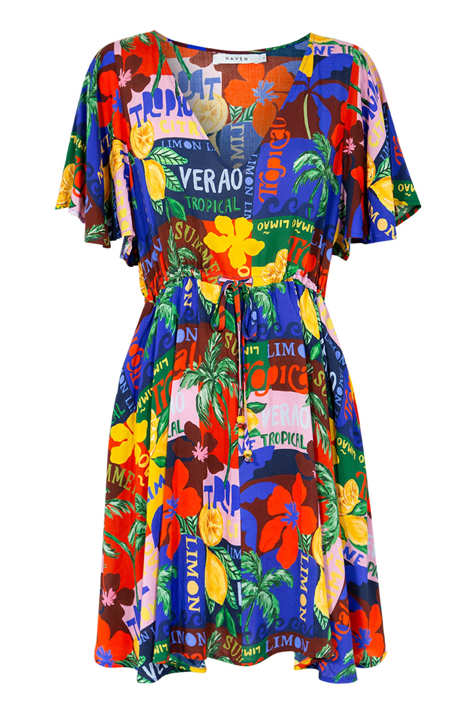 Odyssey Tie Dress - Tropical