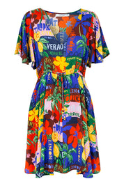 Odyssey Tie Dress - Tropical