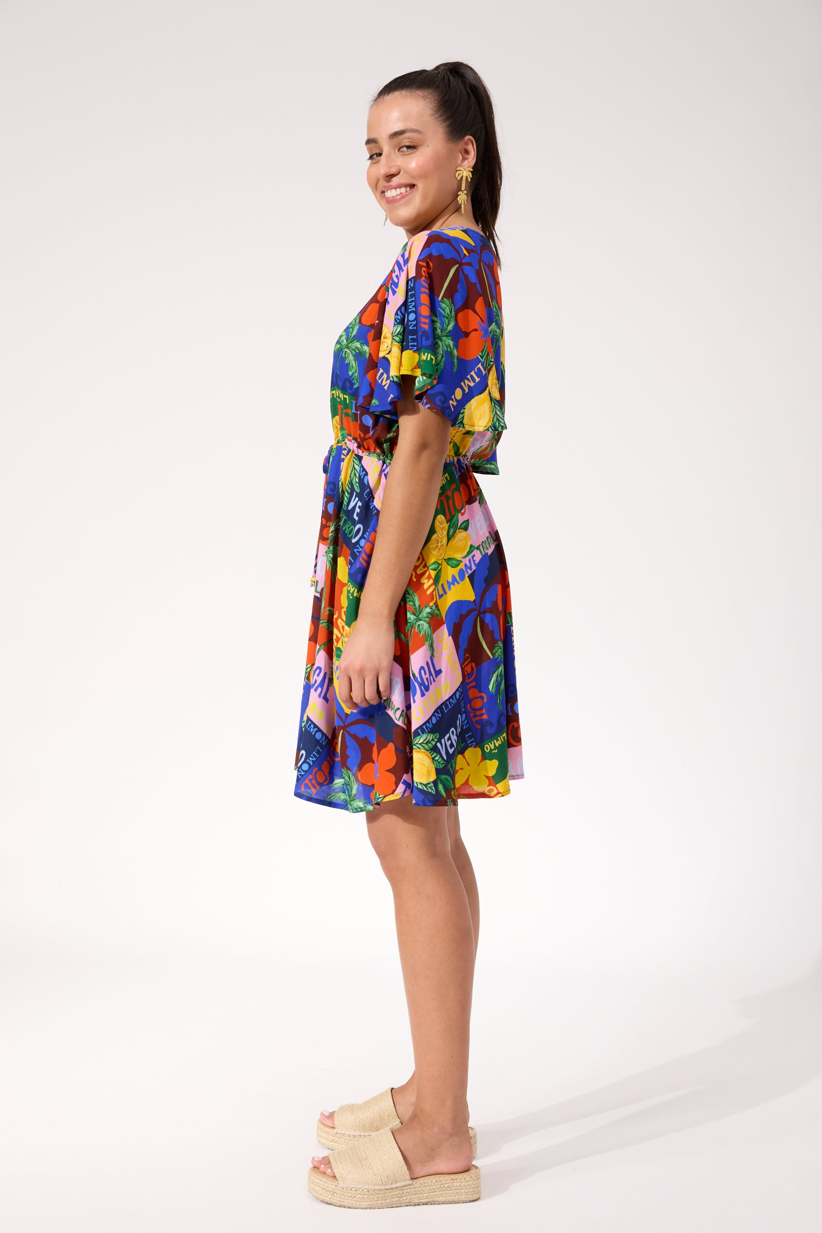 Odyssey Tie Dress - Tropical