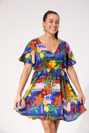 Odyssey Tie Dress - Tropical