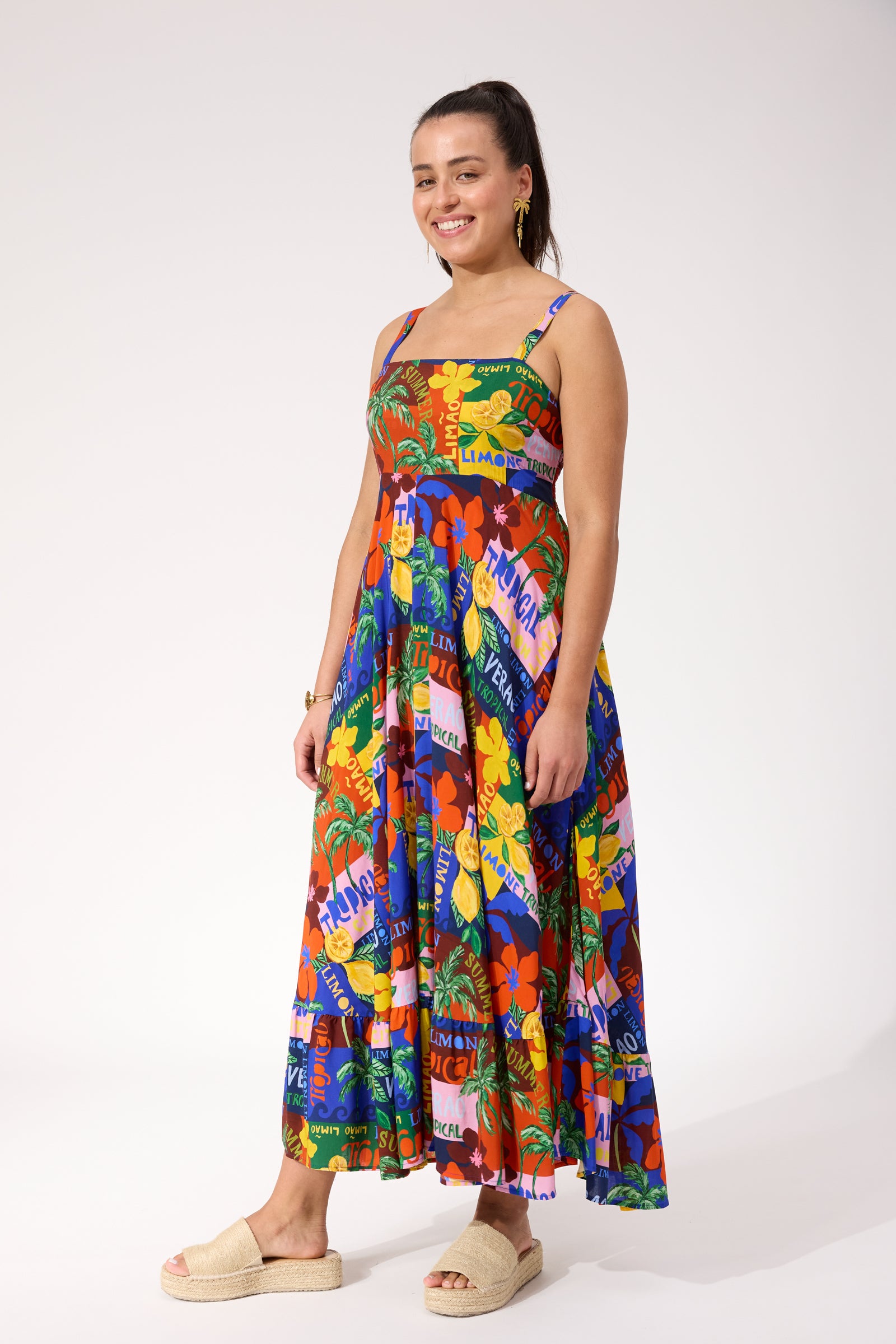 Odyssey Tank Maxi Dress - Tropical