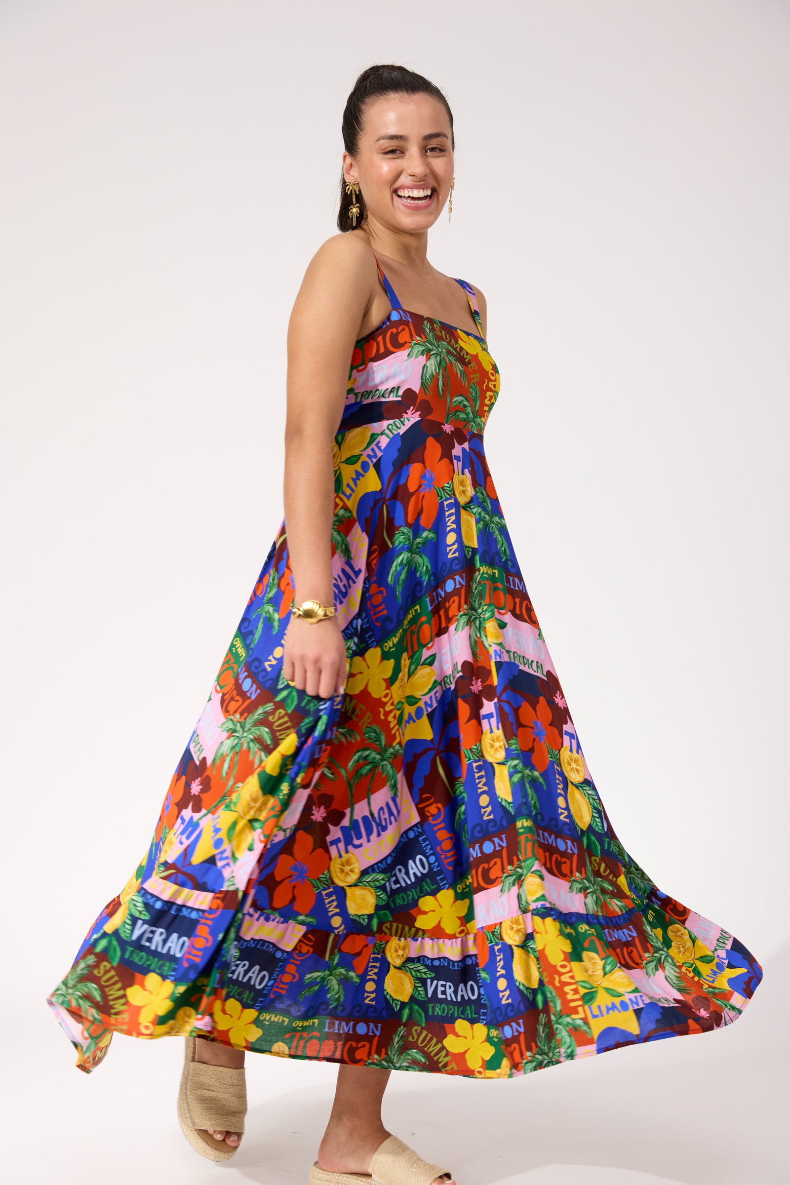 Odyssey Tank Maxi Dress - Tropical