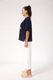 Odyssey Tshirt - Navy Tropical