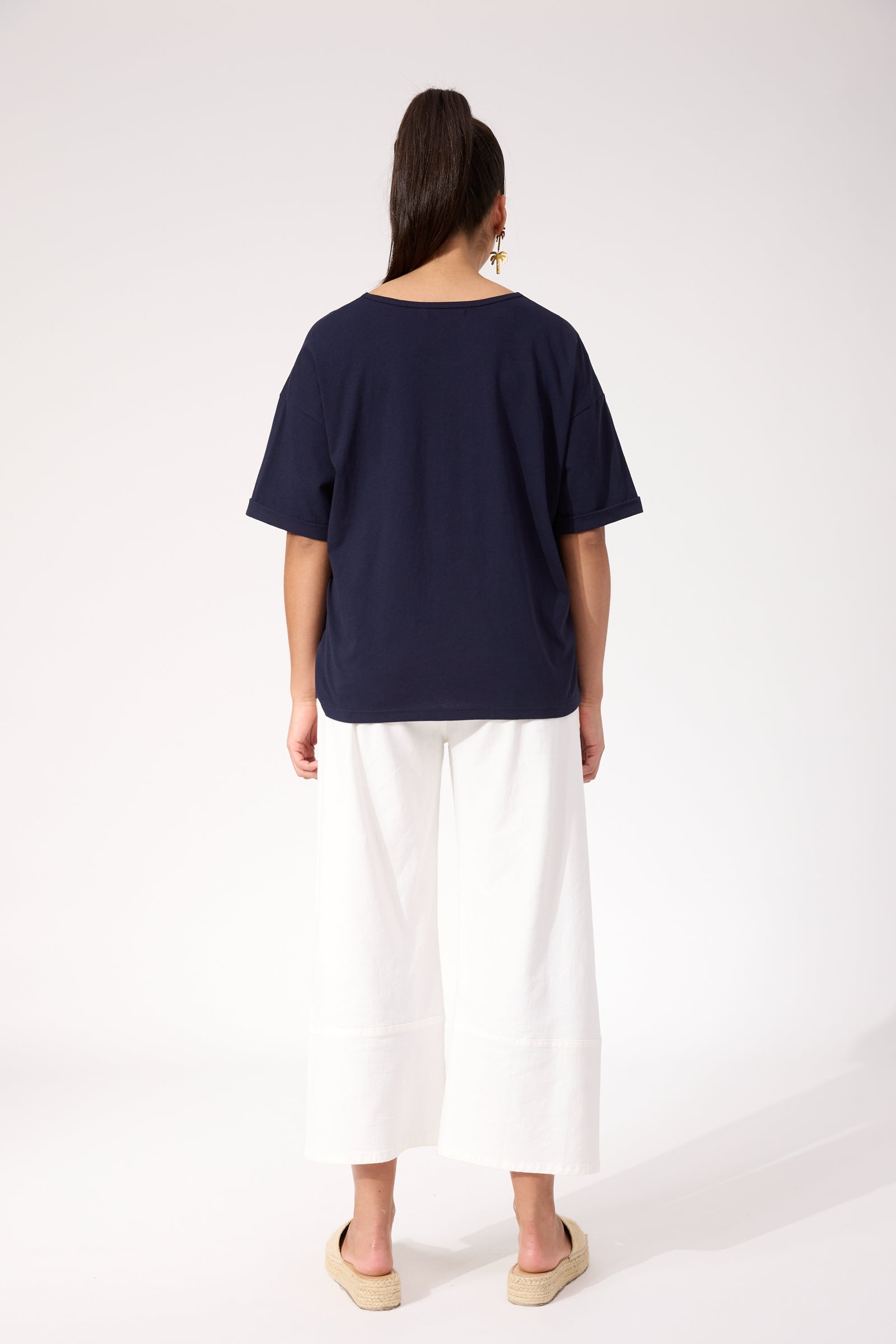 Odyssey Tshirt - Navy Tropical