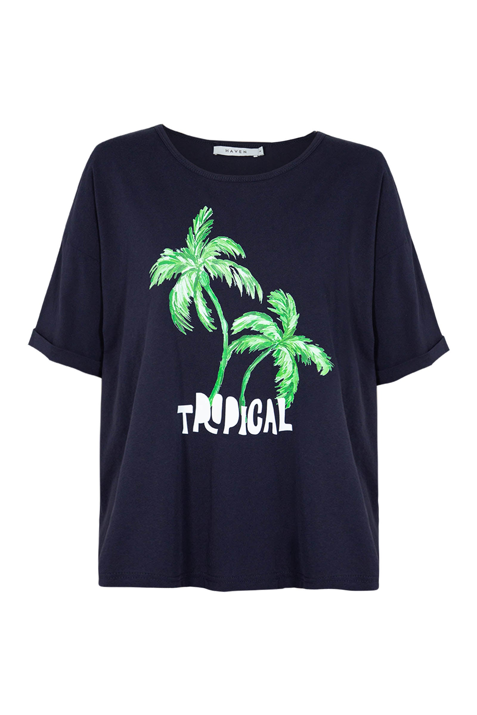Odyssey Tshirt - Navy Tropical