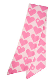 Vermont Heart Scarf - Pink