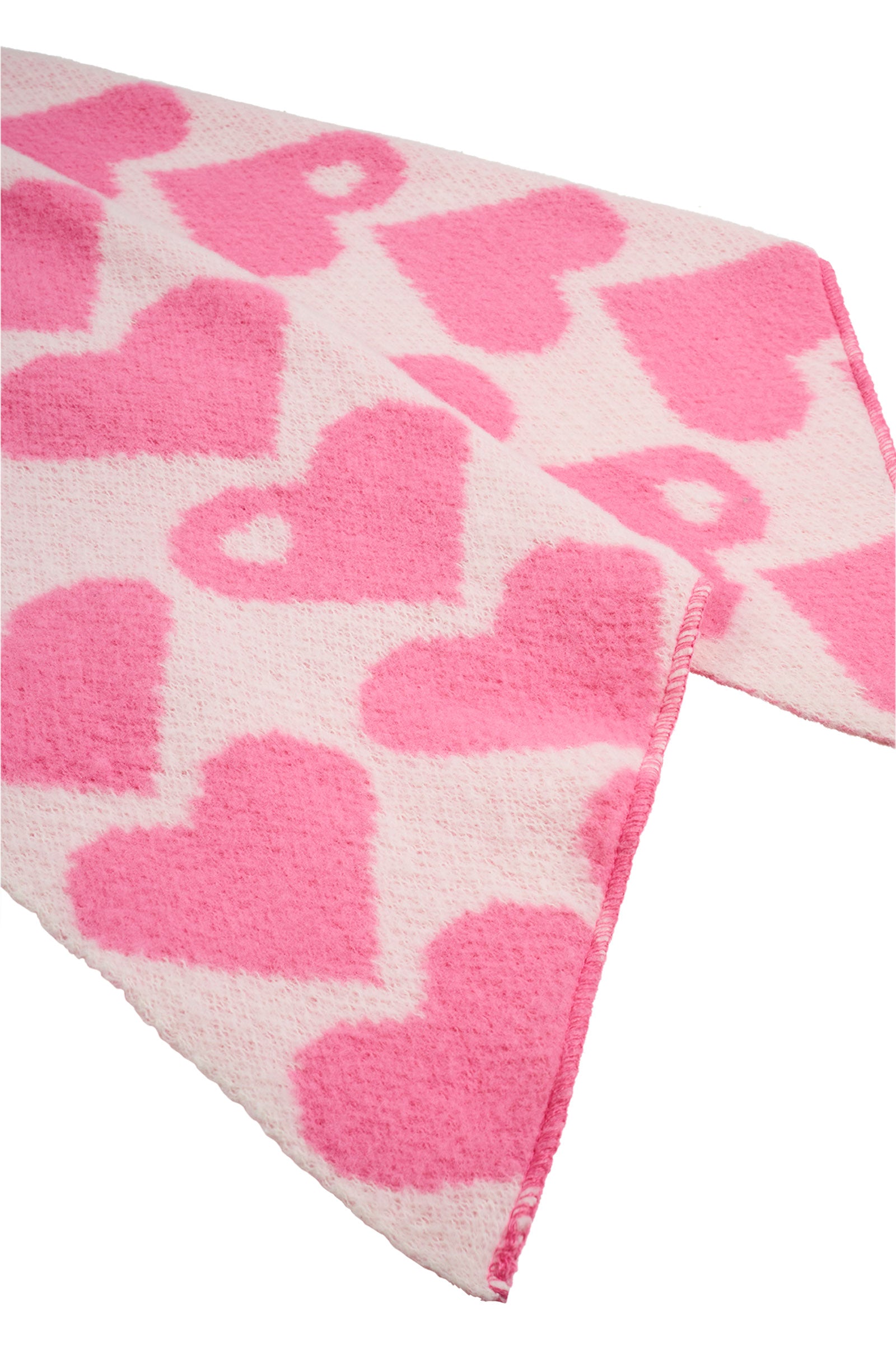 Vermont Heart Scarf - Pink