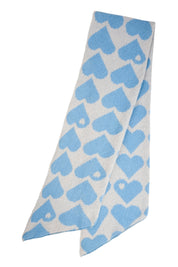 Vermont Heart Scarf - Blue