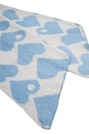 Vermont Heart Scarf - Blue