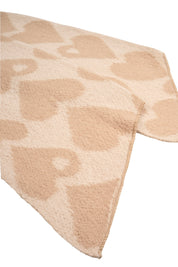 Vermont Heart Scarf - Latte