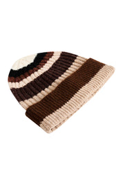 Alaska Stripe Beanie - Black