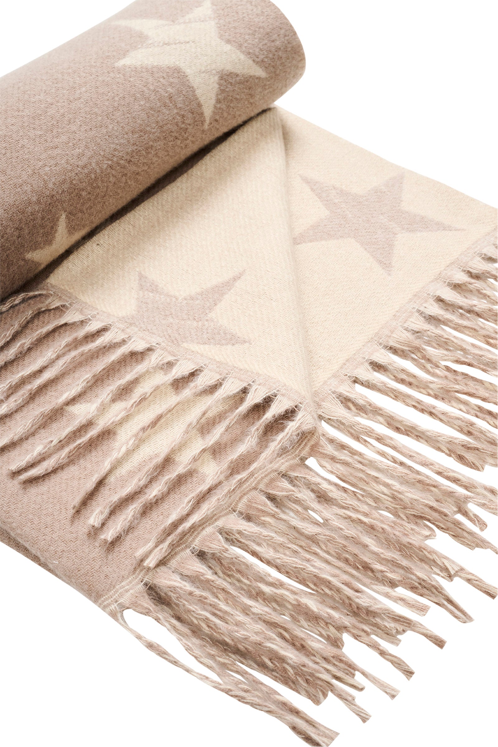 Boston Star Scarf - Latte