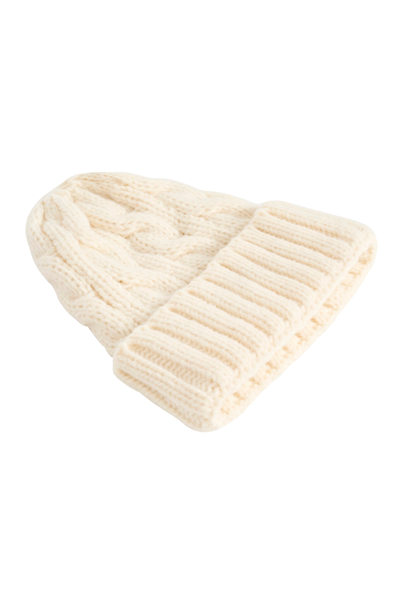 Fairbanks Cable Beanie - Natural