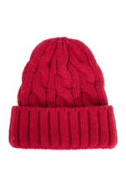 Fairbanks Cable Beanie - Red