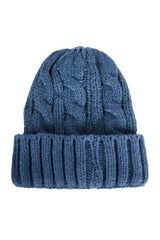 Fairbanks Cable Beanie - Denim