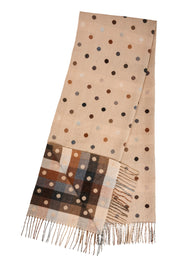 Columbus Spot Scarf - Latte