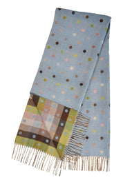 Columbus Spot Scarf - Baby Blue