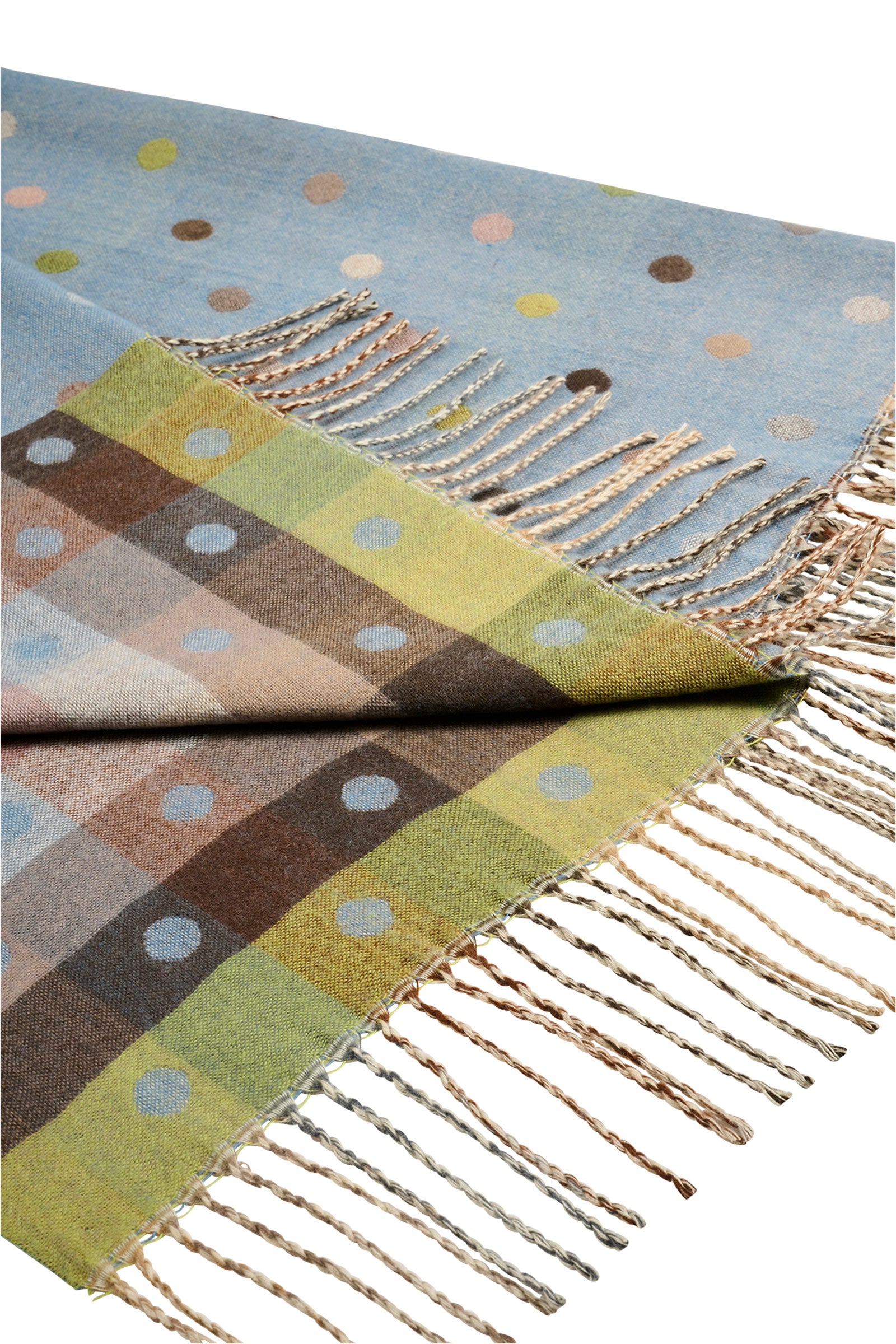 Columbus Spot Scarf - Baby Blue