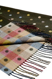 Columbus Spot Scarf - Olive