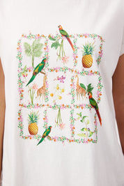 Congo Graphic Tshirt - White