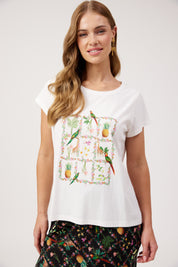 Congo Graphic Tshirt - White
