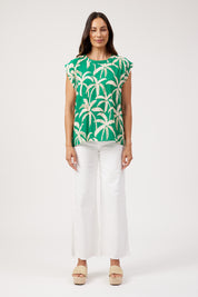 Congo Button Top - Palm