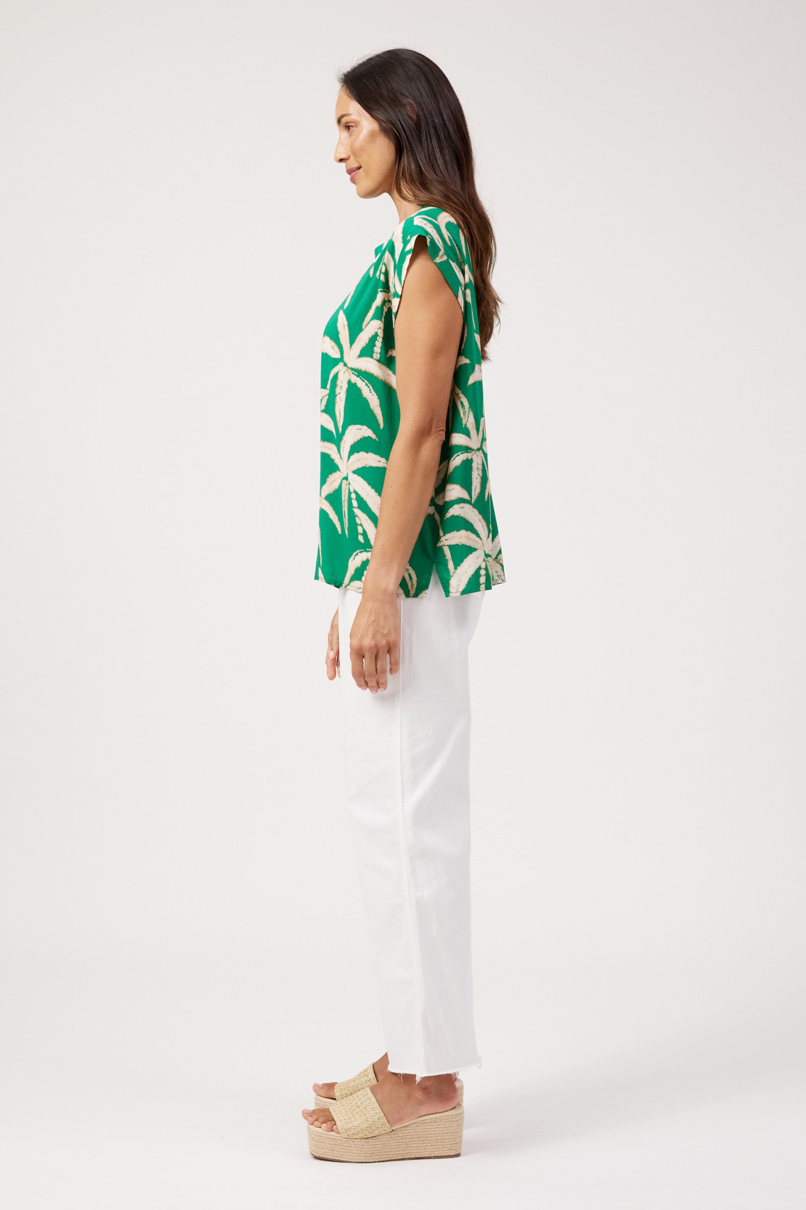 Congo Button Top - Palm