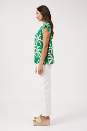 Congo Button Top - Palm