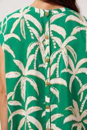 Congo Button Top - Palm