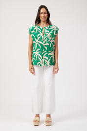 Congo Button Top - Palm
