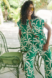 Congo Button Top - Palm