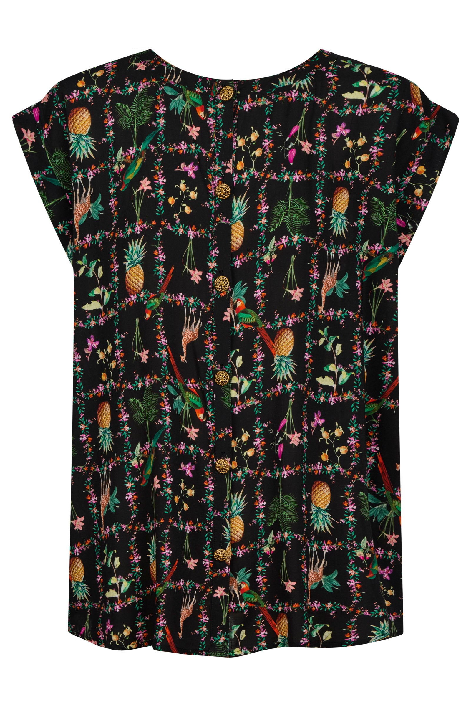 Congo Button Top - Jungle