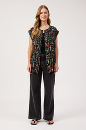 Congo Button Top - Jungle