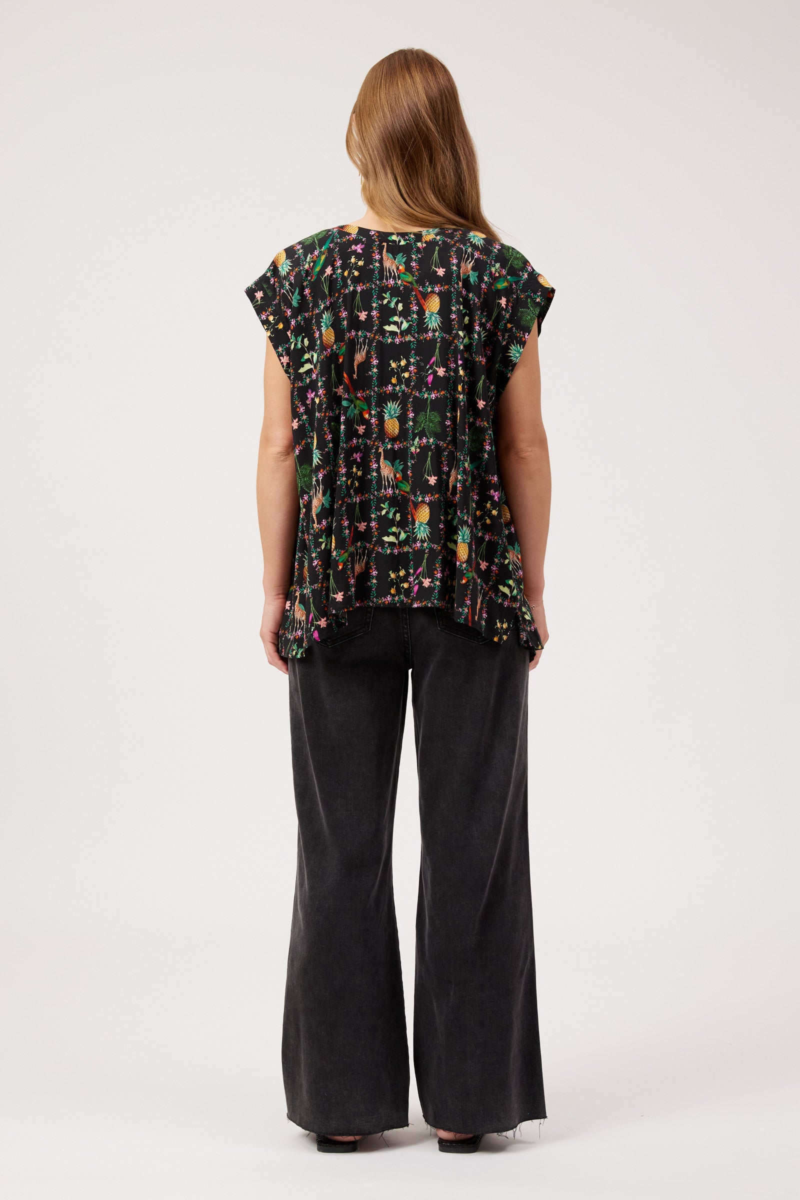 Congo Button Top - Jungle