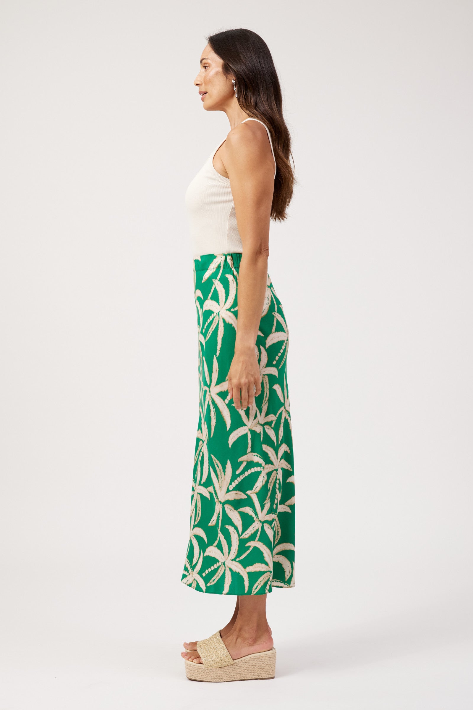 Congo Maxi Skirt - Palm