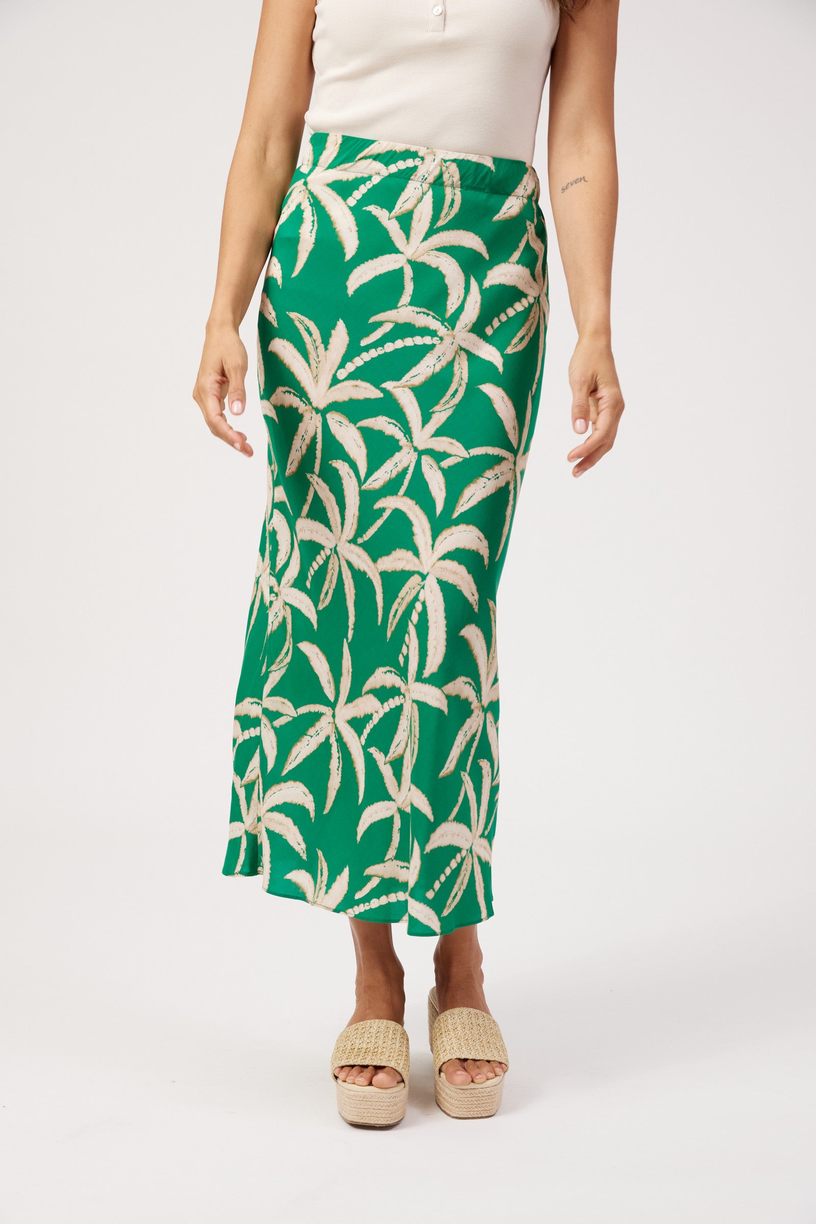 Congo Maxi Skirt - Palm