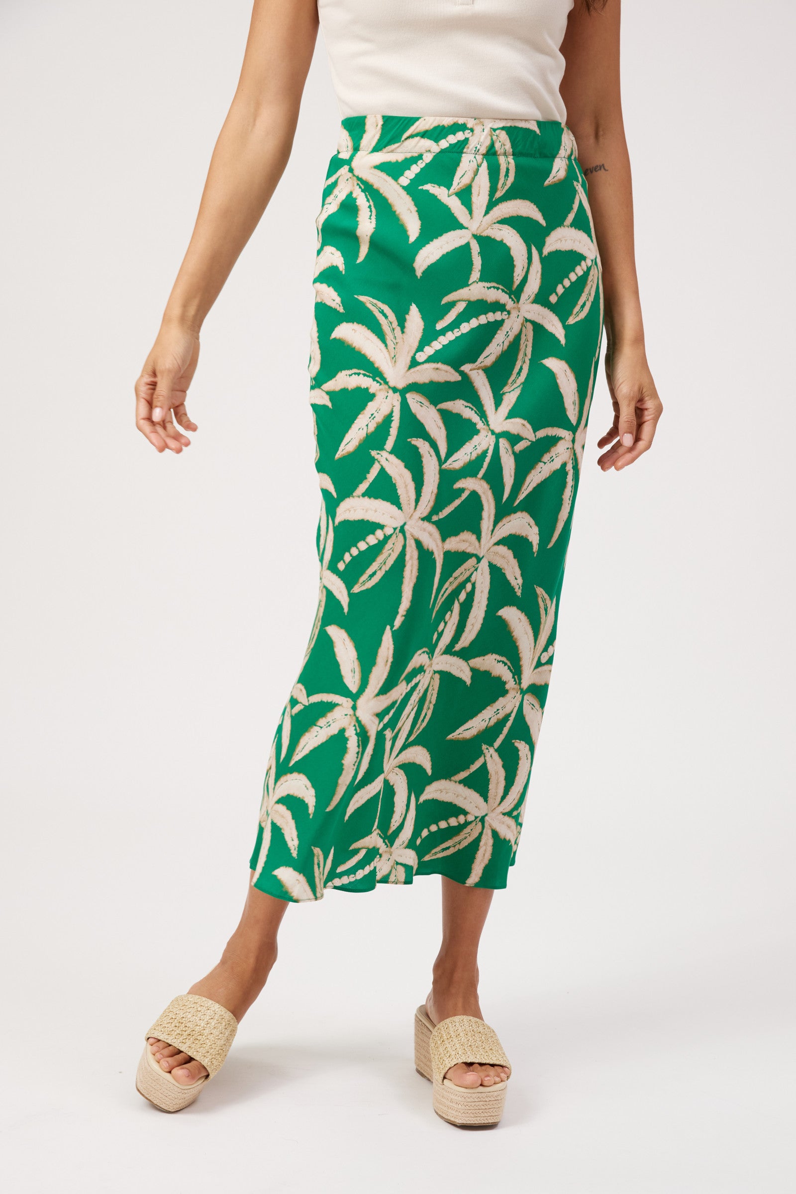 Congo Maxi Skirt - Palm