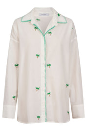 Mauritius Embroidered Shirt - White