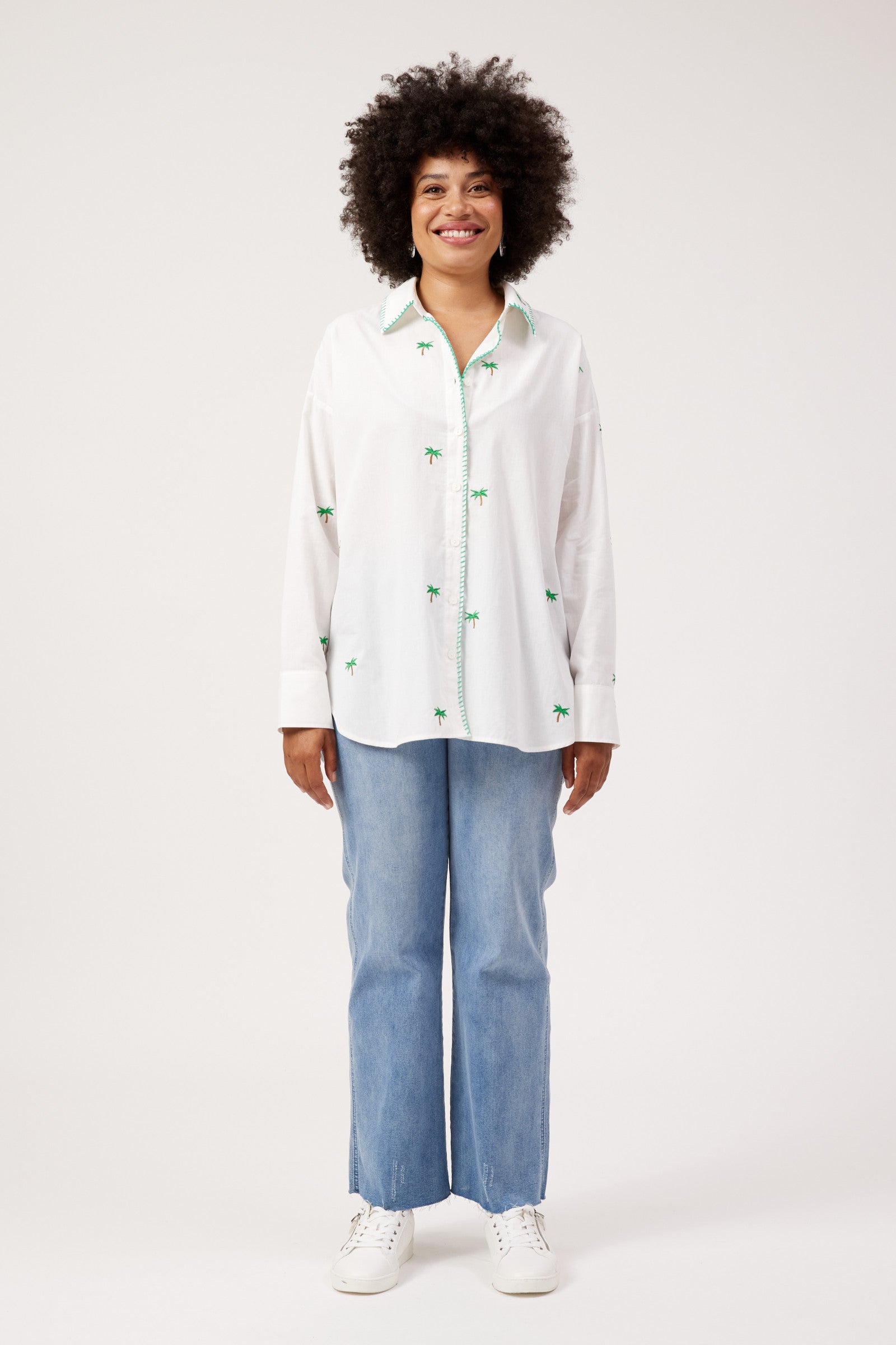 Mauritius Embroidered Shirt - White