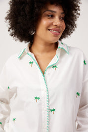 Mauritius Embroidered Shirt - White