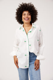 Mauritius Embroidered Shirt - White