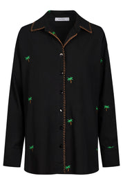 Mauritius Embroidered Shirt - Black