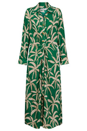 Congo Midi Shirt Dress - Palm