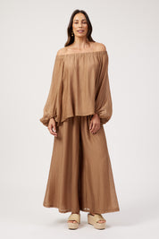 Kenya Off Shoulder Top - Wheat