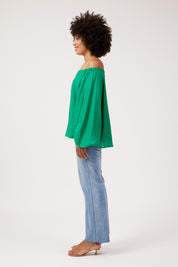Kenya Off Shoulder Top - Green