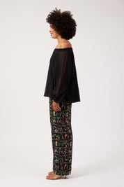 Kenya Off Shoulder Top - Black